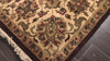 Chocolate 8'x8' Square Agra Traditional Plush Pile Silky Sheen Hand Knotted New Zealand Wool Oriental Area Rug