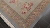 Aqua 5'10''x8'9'' French Aubusson Savonnerie Traditional Floral 300 KPSI Asmara Classic European Design Hand Knotted Wool & Silk Oriental Area Rug