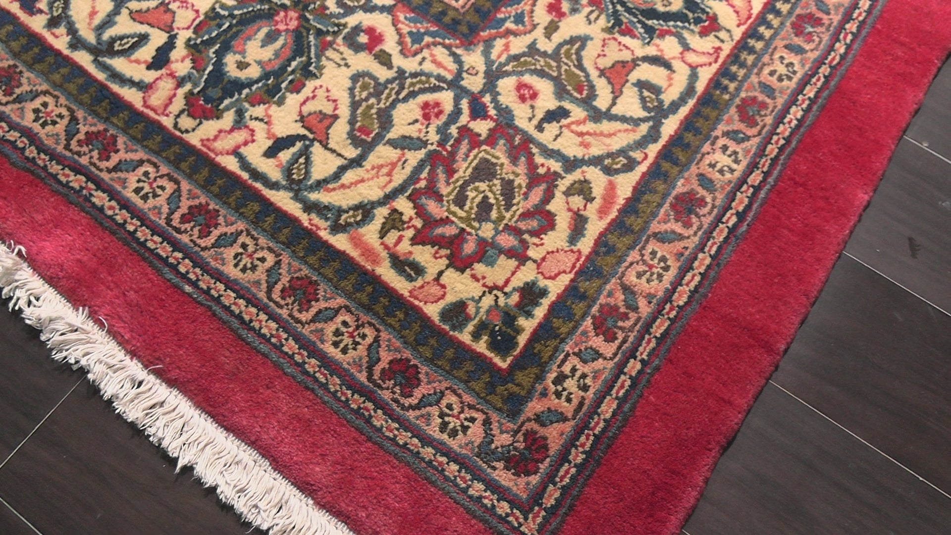 Rose 9'4''x13'2'' Mahal Traditional Hand Knotted Wool Oriental Area Rug