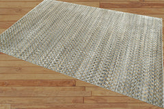 Almanza 5x7 Gray LoomBloom Hand Knotted Modern & Contemporary Textured Tibetan 100% Wool Oriental Area Rug