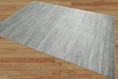 Multi Size Tone on Tone Gray Hand Knotted Tibetan Ombre 100% Wool Modern & Contemporary Oriental Area Rug