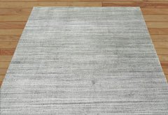Multi Size Tone on Tone Gray Hand Knotted Tibetan Ombre 100% Wool Modern & Contemporary Oriental Area Rug