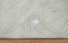Lubow 8x10 Gray LoomBloom Hand Knotted Modern & Contemporary Textured Tibetan 100% Wool Oriental Area Rug