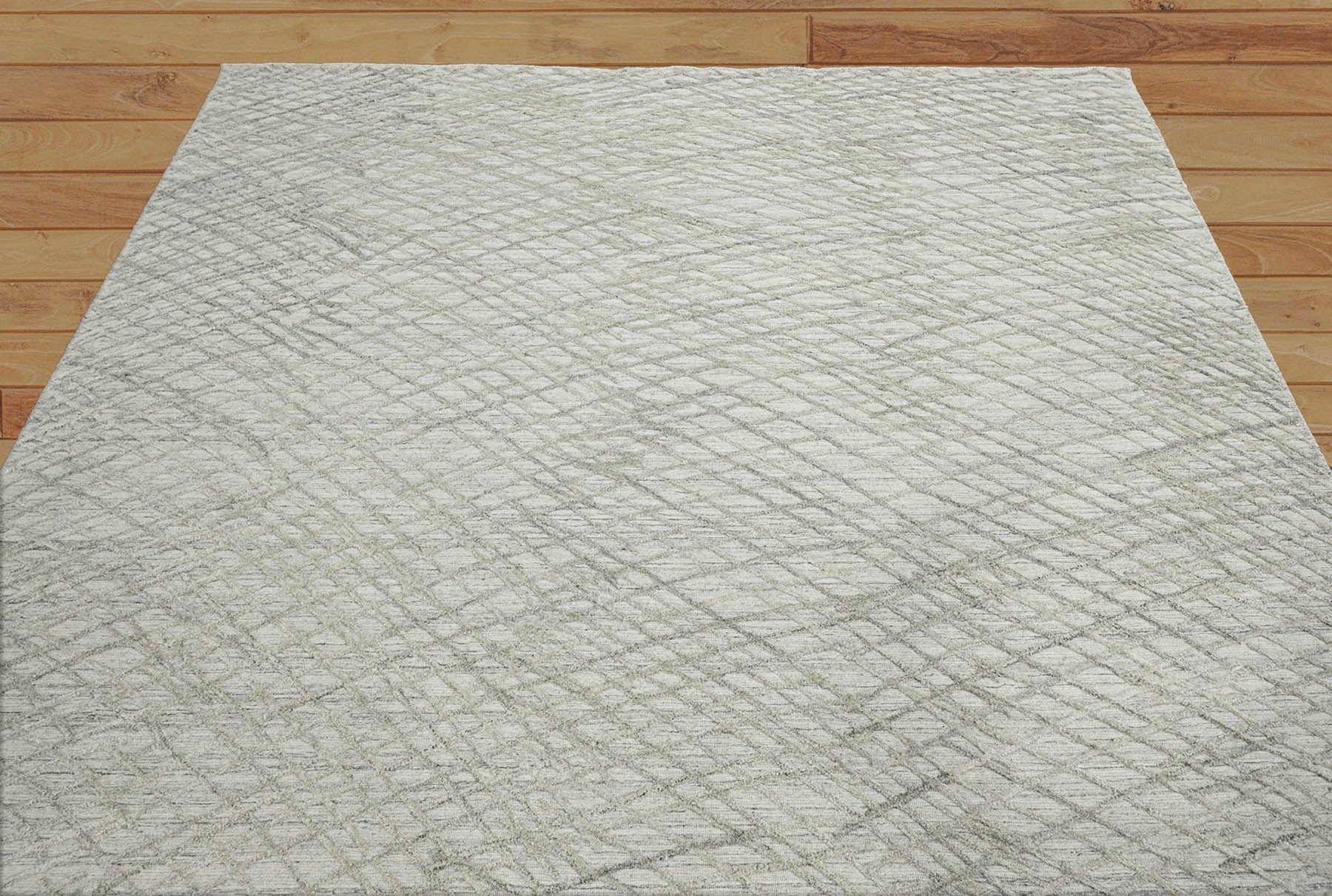 Aguiar 8x10 Gray LoomBloom Hand Knotted Modern & Contemporary Textured Tibetan 100% Wool Oriental Area Rug