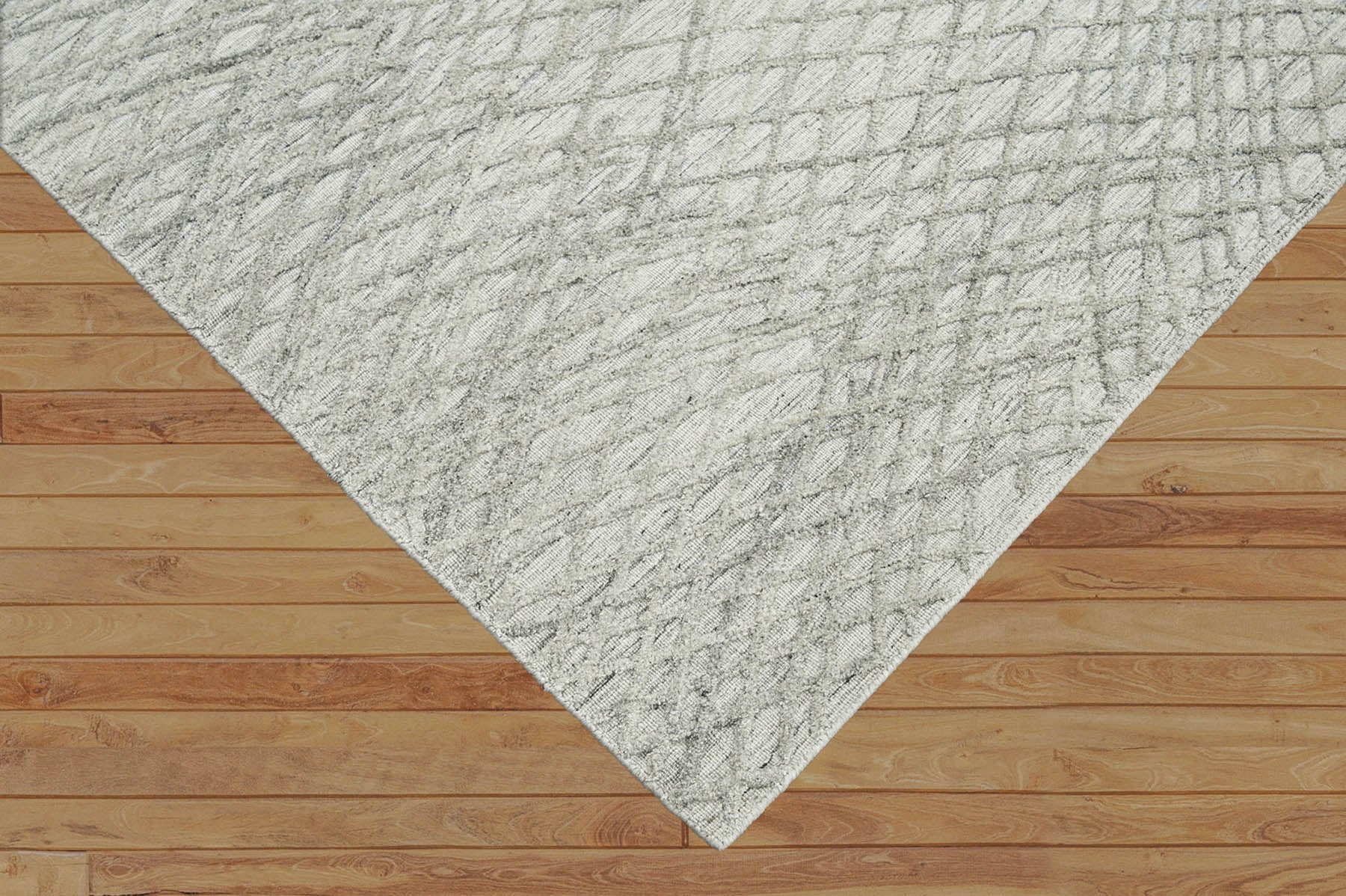8x10 Gray LoomBloom Hand Knotted Modern & Contemporary Textured Tibetan 100% Wool Oriental Area Rug