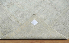 Aesa 9x12 Celadon, Gray Hand Knotted Afghan Oushak 100% Wool Traditional Oriental Area Rug