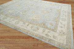 Begaye Palace Hand Knotted Oushak 100% Wool Traditional Oriental Area Rug Sage,Green Color