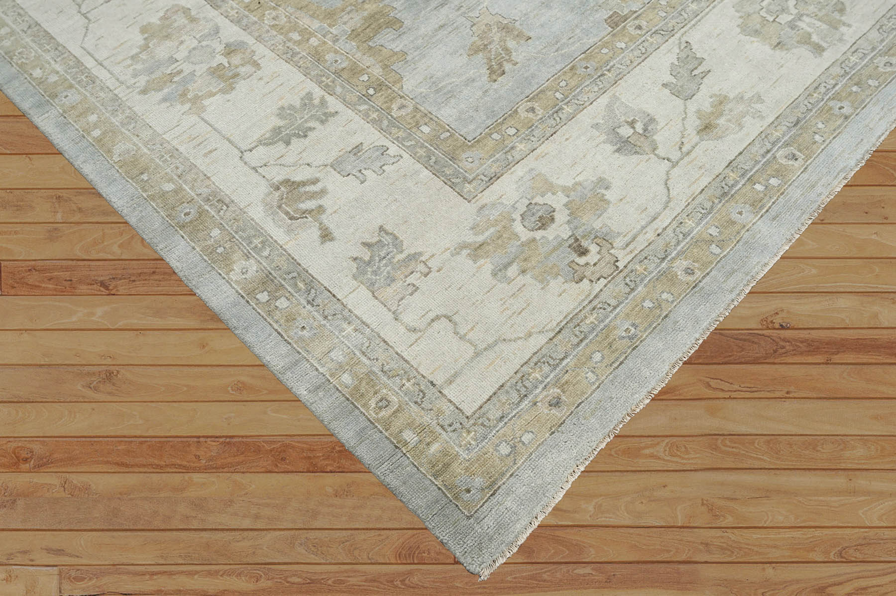 Palace Hand Knotted Oushak 100% Wool Traditional Oriental Area Rug Sage,Green Color