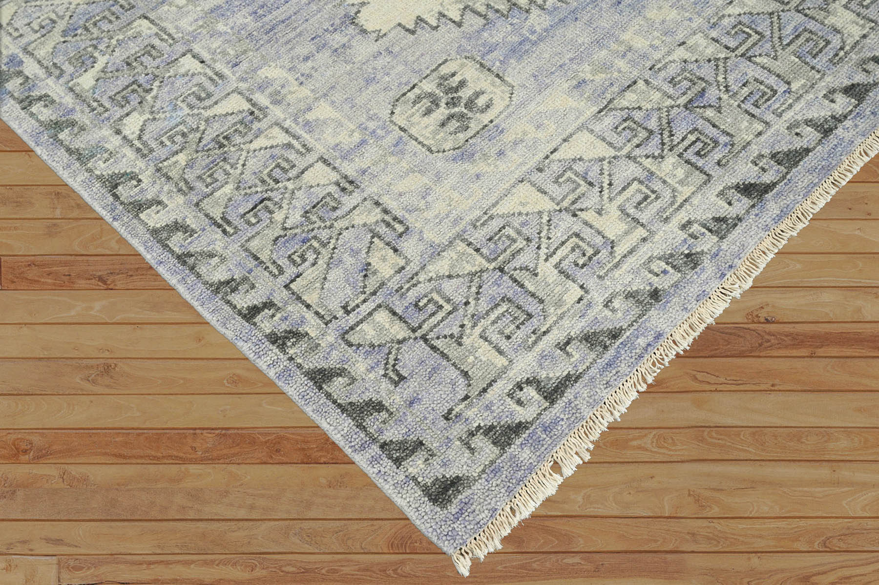 Multi Size Gray, Blue Hand Knotted 100% Wool Turkish Oushak Traditional Oriental Area Rug