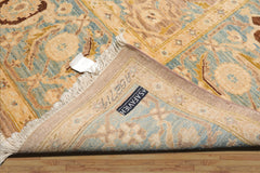 6x9 Taupe, Aqua, Brown Color Hand Knotted All-Over 100% Wool Traditional Oriental Rug