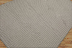 Gailand 5x7 Hand Tufted Hand Made 100% Wool Designer Modern & Contemporary  Oriental Area Rug Tone On Tone,Gray Color