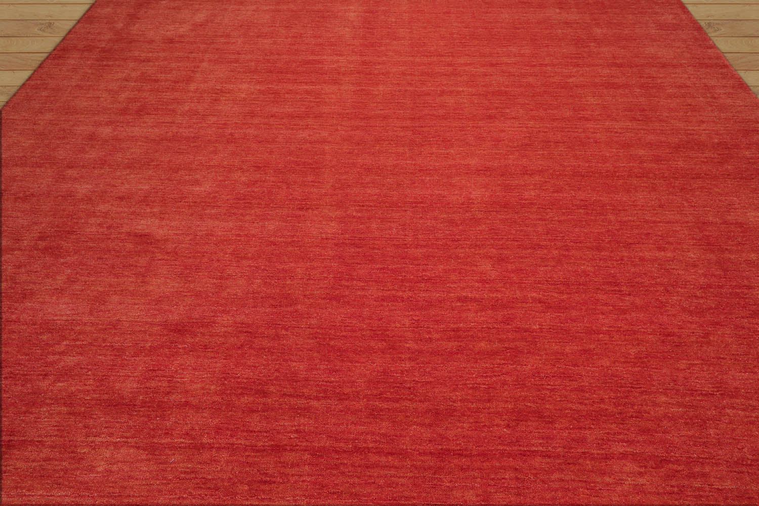 Credle 8x10 Hand Knotted Handmade wool Plain Solid Minimalist Area Rug Burnt Orange