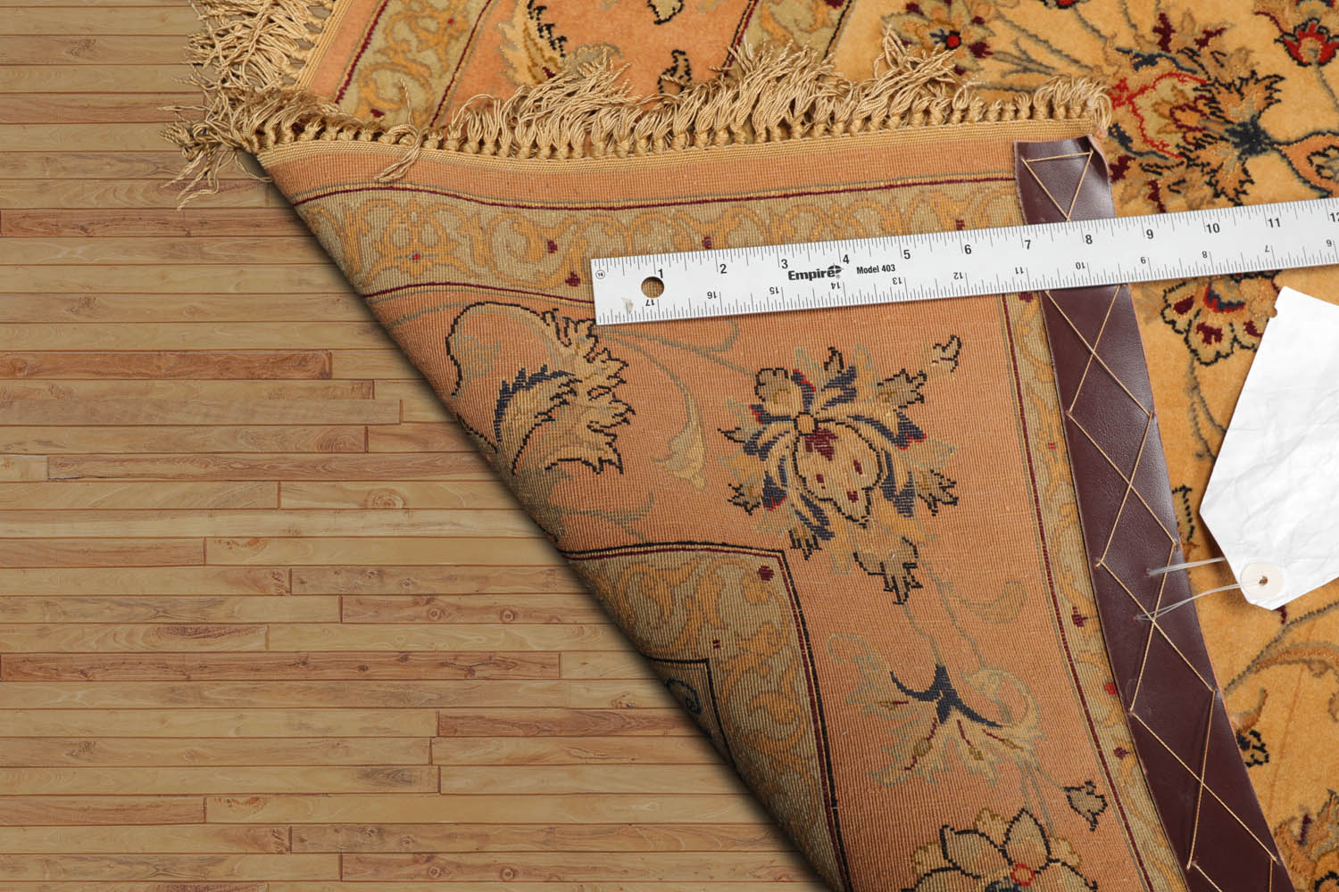 Annunzio 3x5 Hand Knotted 100% Wool Traditional Isfahan with 400 KPSI Oriental Area Rug Gold, Peach Color