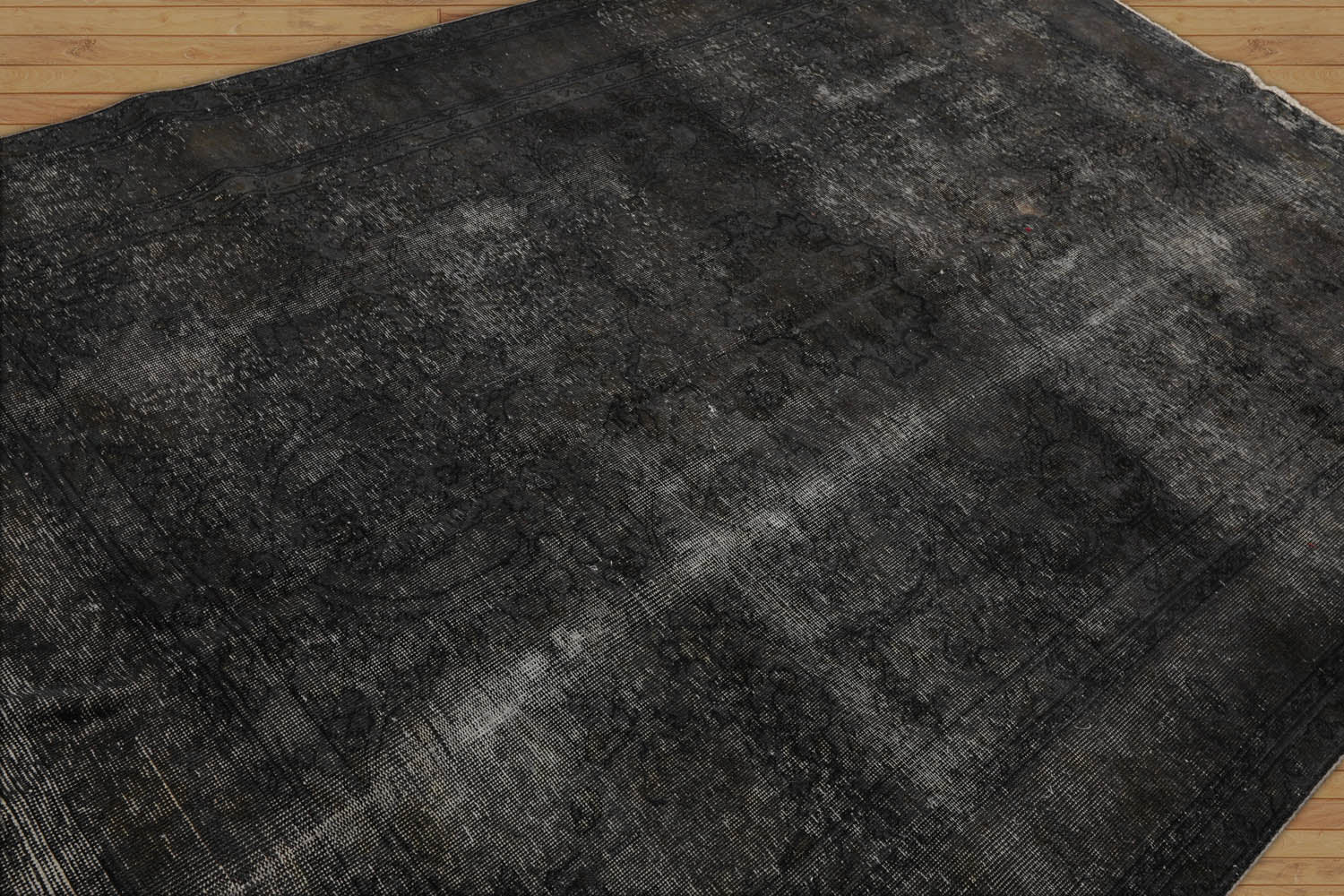Kacie-Mai 6x9 Hand Knotted 100% Wool Traditional Oriental Area Rug Gray, Charcoal Color