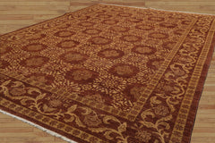 Nielsville 6x9 Hand Knotted 100% Wool Traditional Oriental Area Rug Brown, Tan Color
