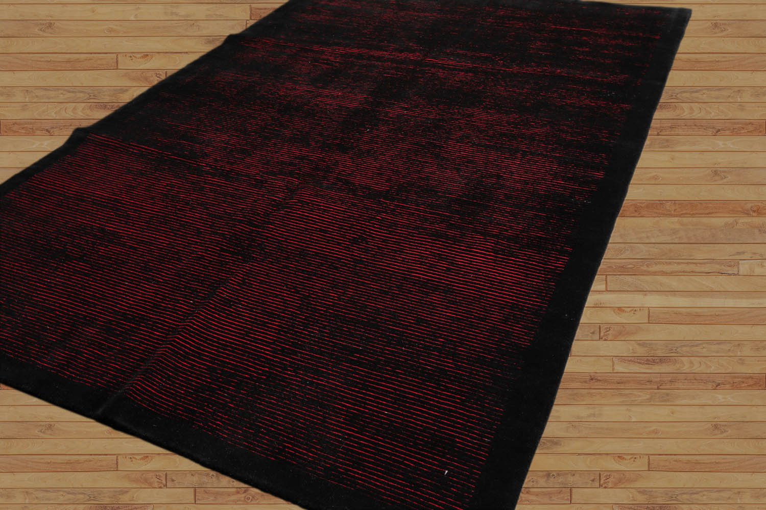 Depuy 6x9 Hand Knotted Tibetan 100% Wool Tibetan Traditional Oriental Area Rug Black, Red Color