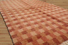 Karisma 4x6 Hand Knotted Tibetan 100% Wool Michaelian & Kohlberg Modern & Contemporary Oriental Area Rug Peach, Rust Color