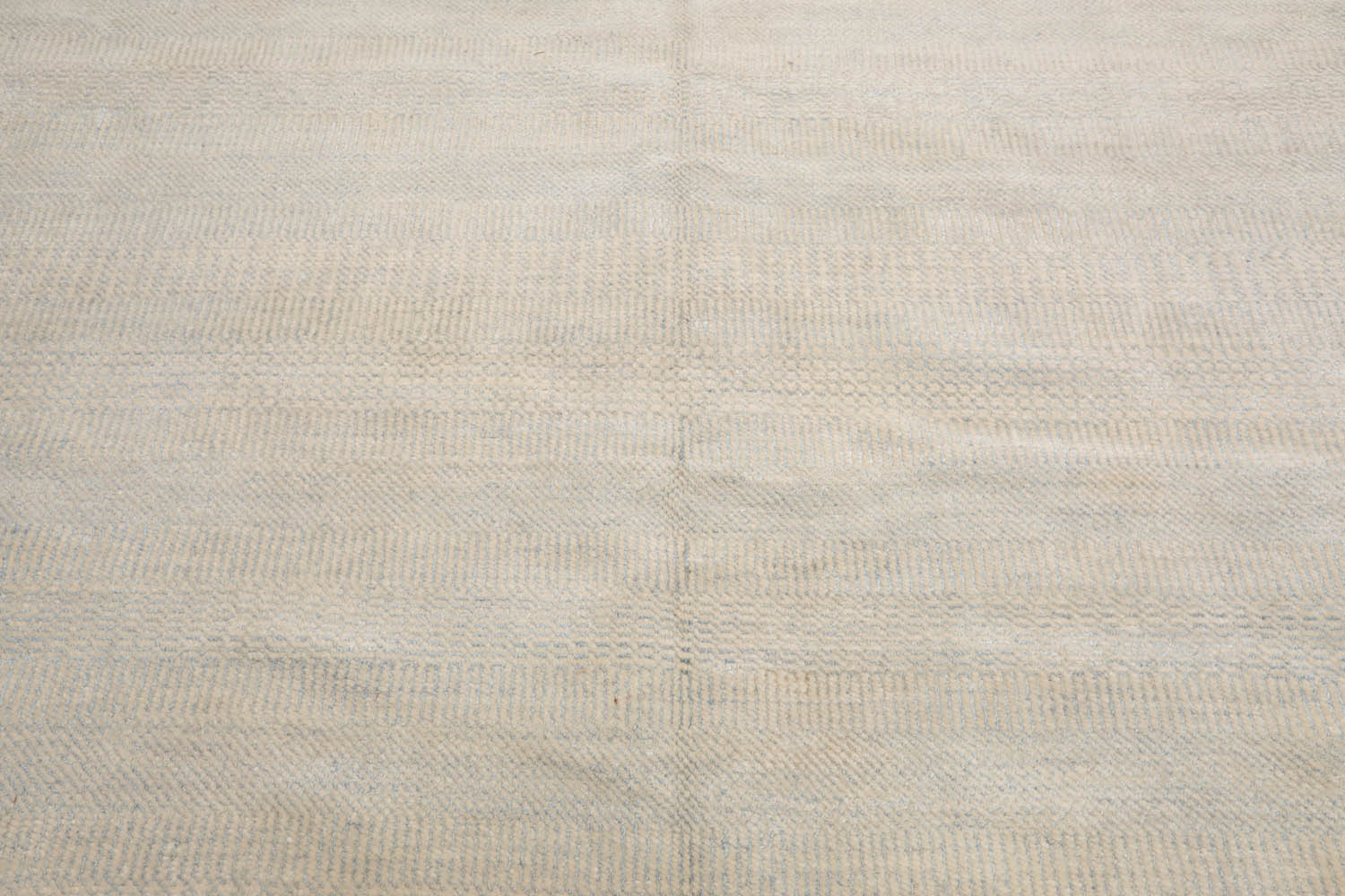 Abrahams 10x14 Hand Knotted Tibetan Wool and Bamboo Silk Modern & Contemporary Oriental Area Rug Beige, Gray Color