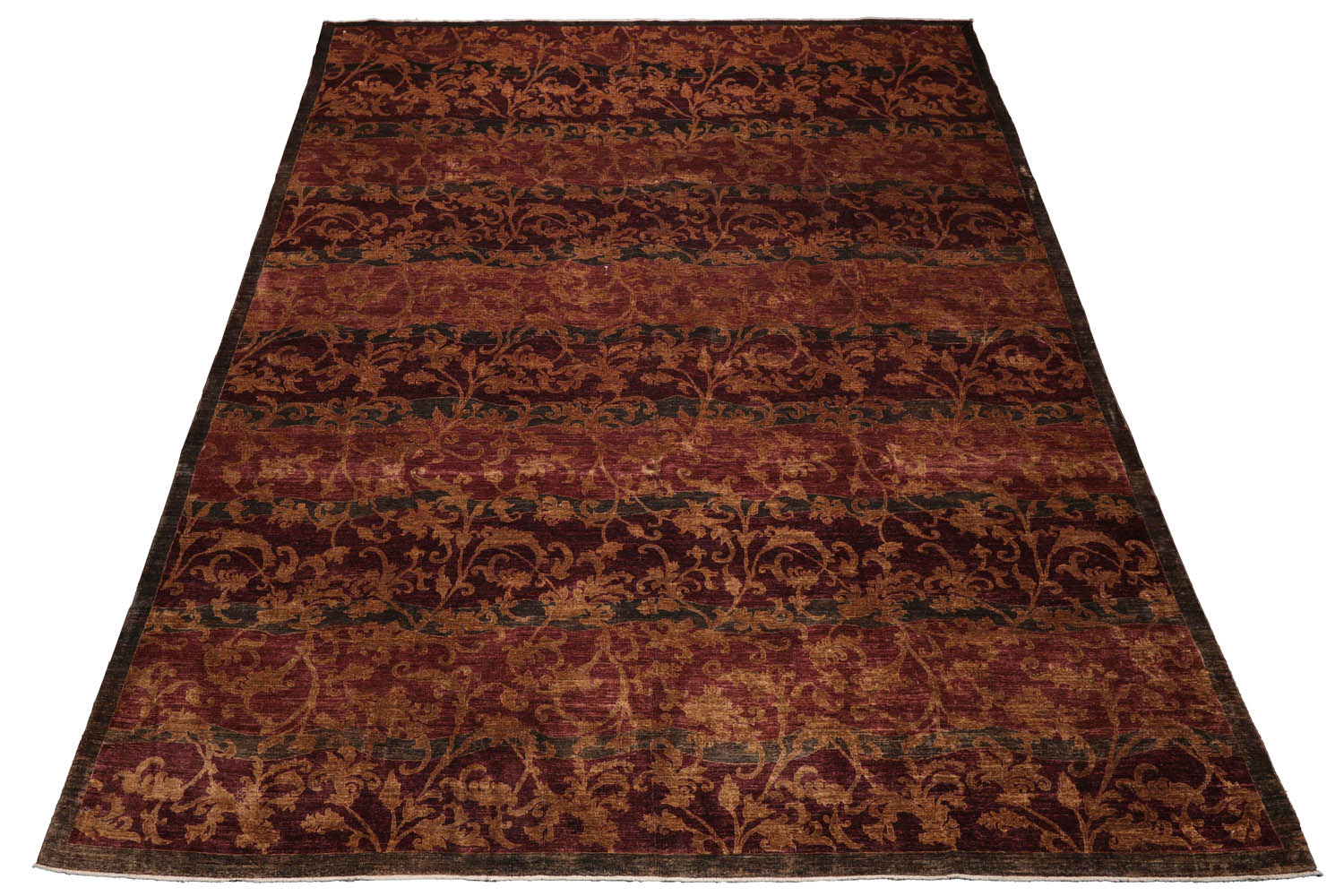 Xyliah 10x14 Hand Knotted 100% Wool Peshawar Transitional Oriental Area Rug Rust, Olive Color