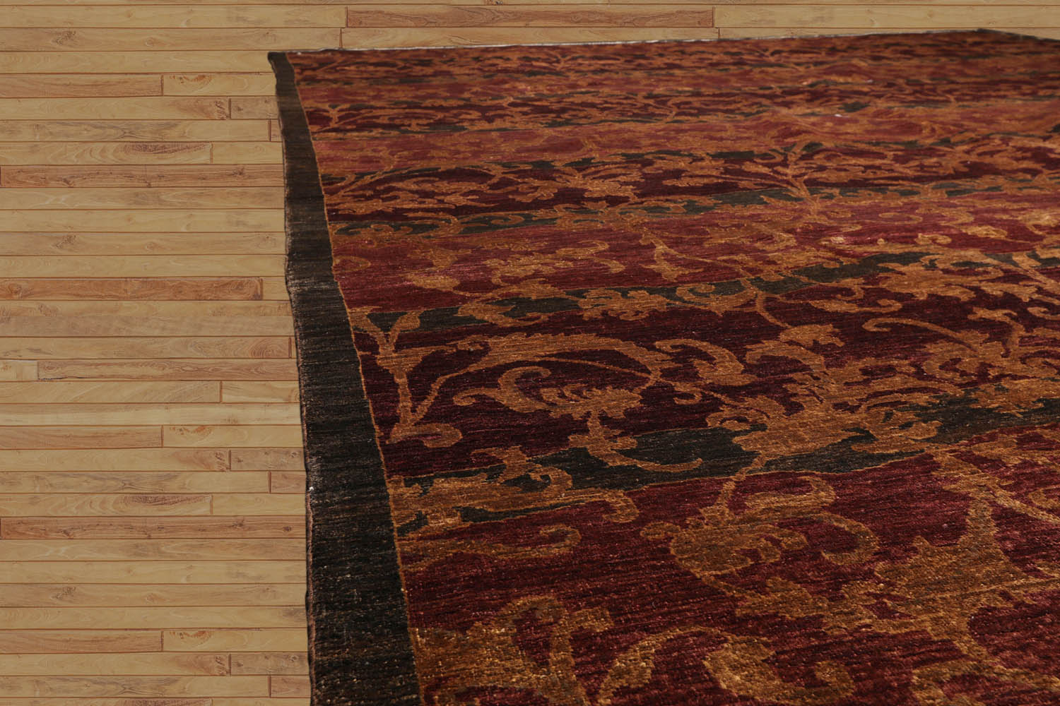 Xyliah 10x14 Hand Knotted 100% Wool Peshawar Transitional Oriental Area Rug Rust, Olive Color
