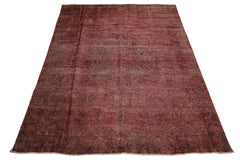 9x12 Hand Knotted Distress Quality 100% Wool Peshawar Modern & Contemporary Oriental Area Rug Rust, Charcoal Color