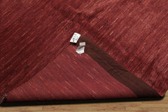 Yoselina 9x12 Hand Knotted Tibetan 100% Wool Michaelian & Kohlberg Modern & Contemporary  Oriental Area Rug Rust,Coral Color
