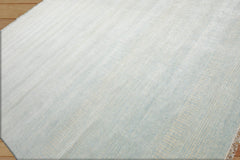 10' x14'  Sea Foam White Color Hand Knotted Persian Wool and Silk Modern & Contemporary Oriental Area Rug