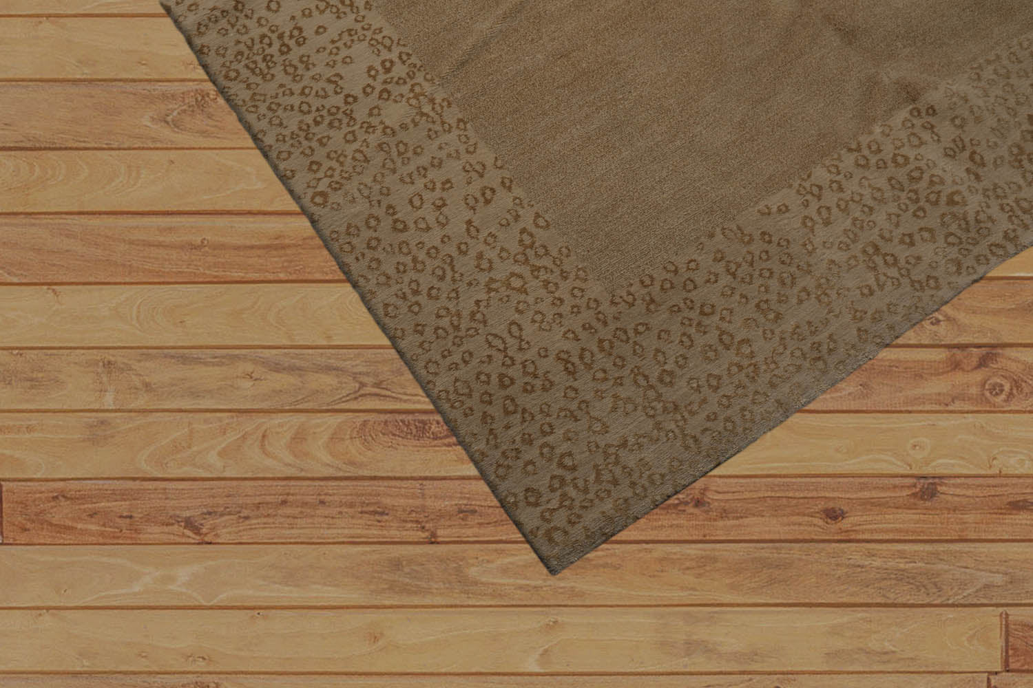 Jakobine 6x9 Hand Knotted Tibetan Wool and Silk Lapchi Modern & Contemporary Oriental Area Rug Tone On Tone Beige Color