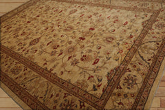 Corrigan 10x14 Hand Knotted 100% Wool Peshawar Traditional Oriental Area Rug Light Gold, Rust Color