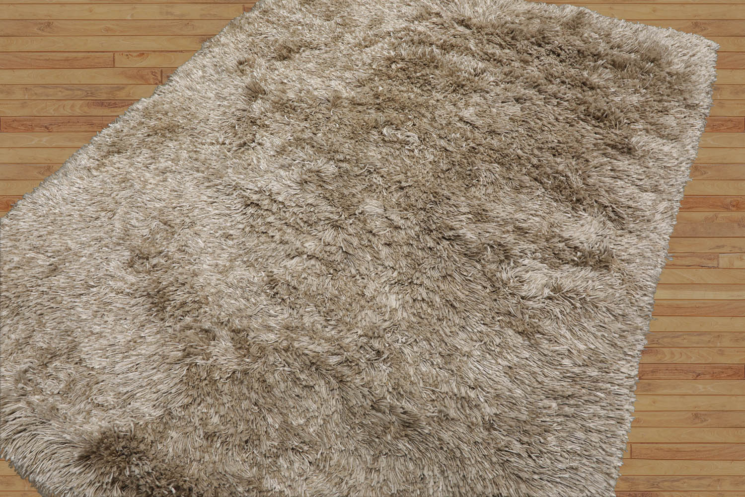 Gwenillian 4x6 Moss Hand Made Shag Wool & Polypropylene Modern & Contemporary Oriental Area Rug