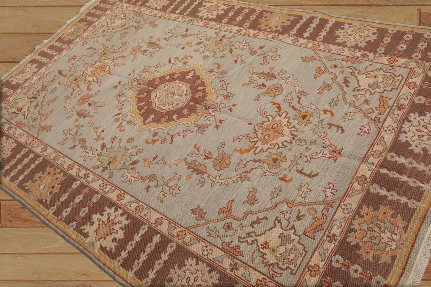 Yerby 6x9 Hand Knotted Sino Persian 100% Wool Nourison Nourmak Traditional Oriental Area Rug Moss, Brown Color
