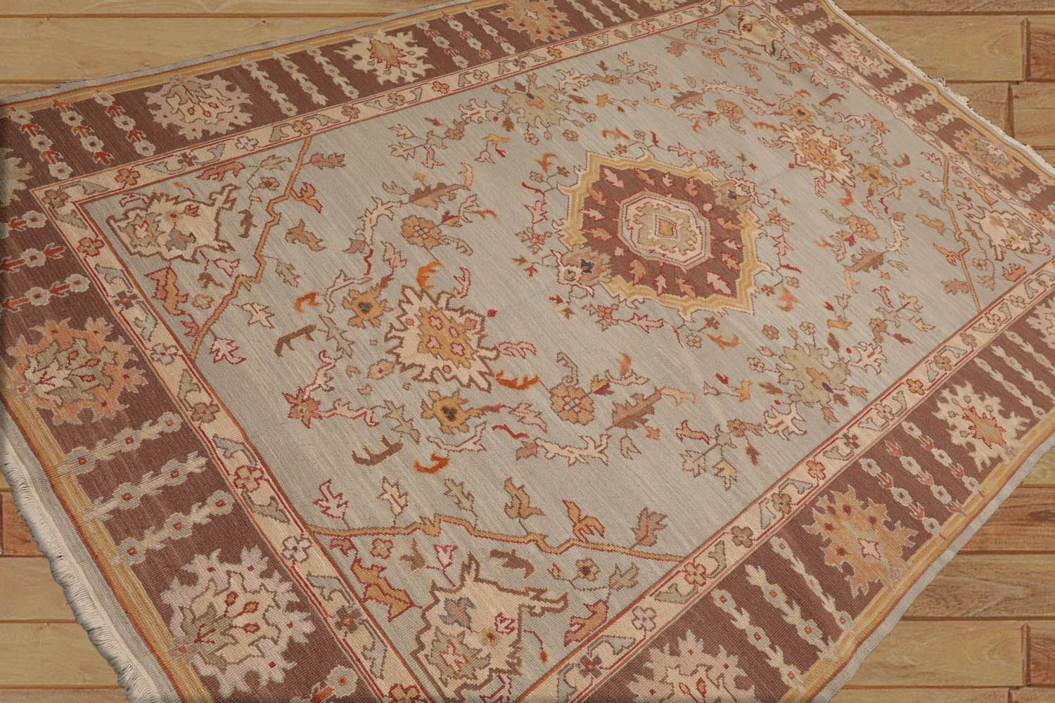 Yerby 6x9 Hand Knotted Sino Persian 100% Wool Nourison Nourmak Traditional Oriental Area Rug Moss, Brown Color