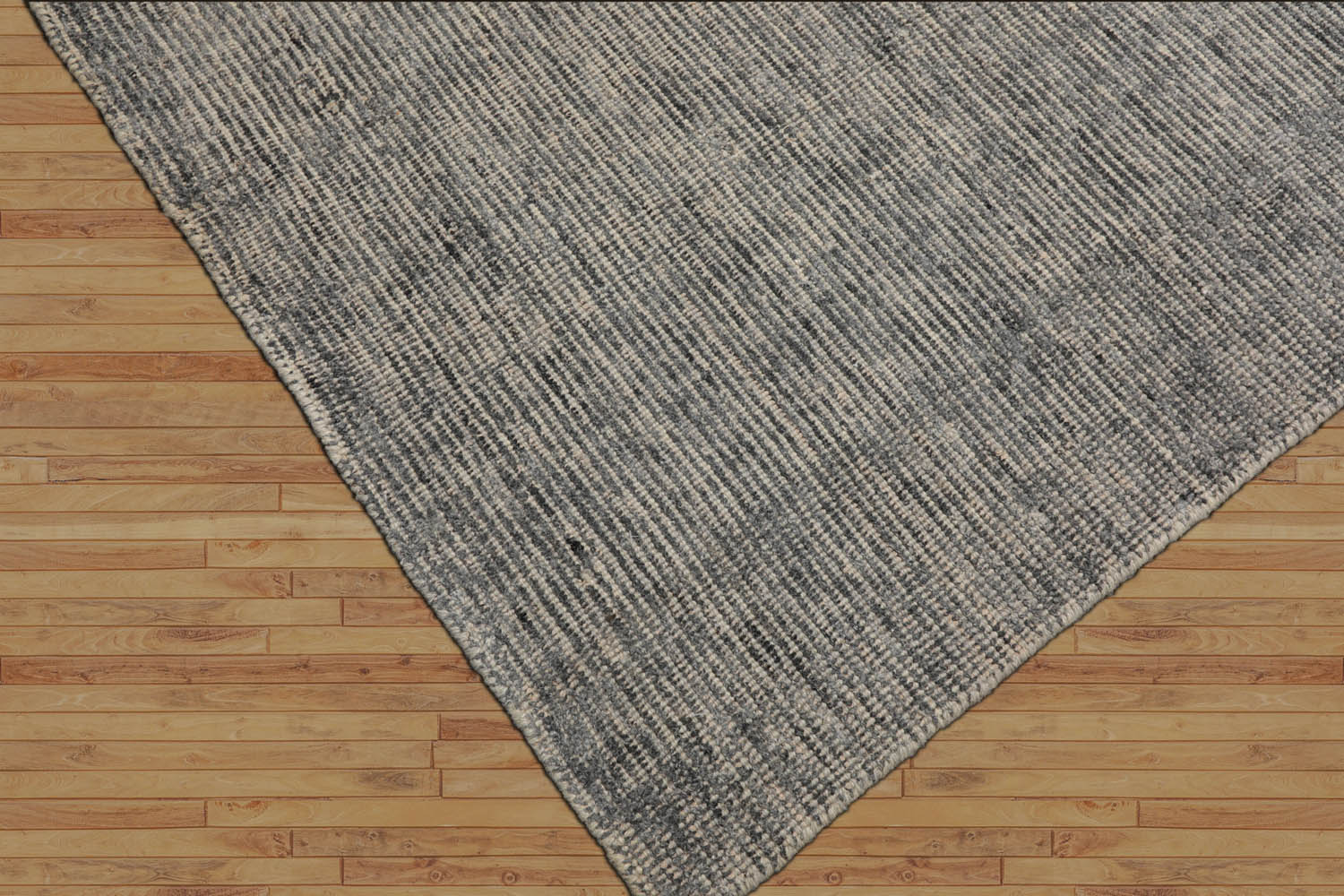 Jarmel LoomBloom 5x8 Beige Wool Oriental Area Rug with Modern Ribbed Hand Knotted Design