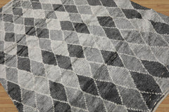 Lorenzen LoomBloom 5x8 Stylish Gray Handmade Wool Tribal Moroccan Rug