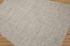 Christiaanse LoomBloom 5x8 Gray Handcrafted Modern Ribbed Wool Oriental Area Rug