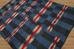 Gajdosik LoomBloom 5x8 Blue Contemporary Ikat Wool Oriental Area Rug