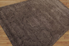 Lizabeth 5x8 Hand Tufted Hand Made 100% Wool Patterned Transitional Oriental Area Rug Brown, Gray Color