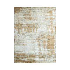 Lesbia 8x10 Gray, Beige Hand Knotted Oushak 100% Wool Modern & Contemporary Oriental Area Rug