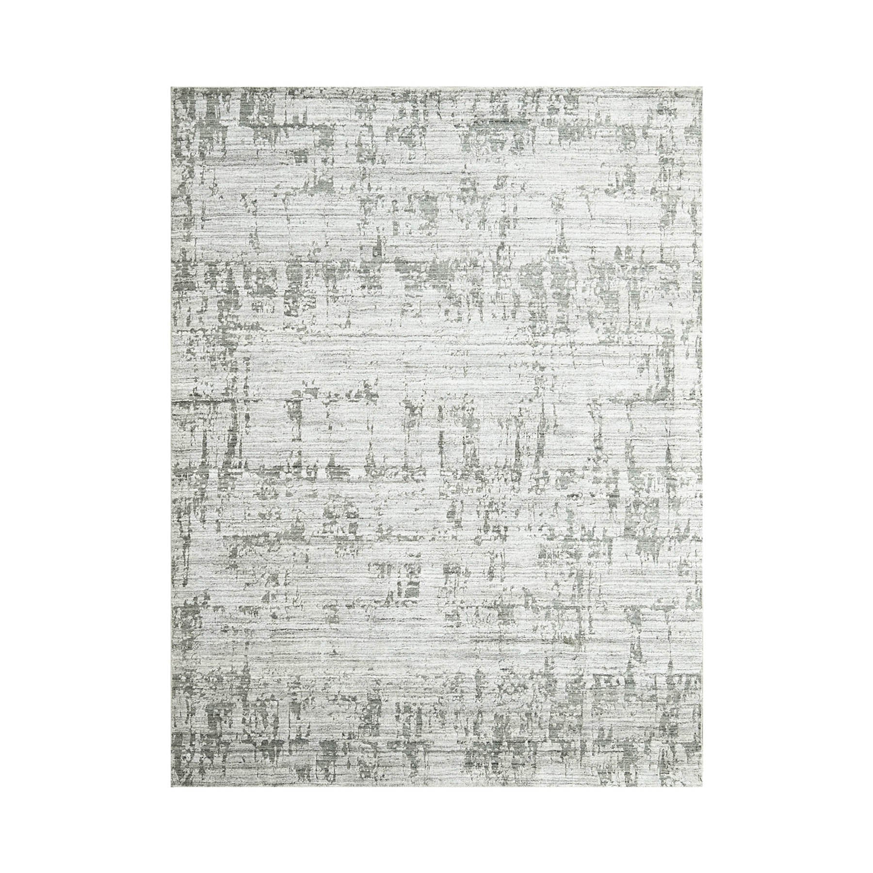 Penix 8x10 Gray, Silver Hand Knotted 100% Wool Modern & Contemporary Oriental Area Rug