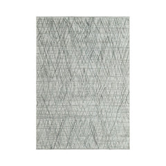 Staves 4x6 Tone on Tone Gray Hand Knotted 100% Wool Modern & Contemporary Oriental Area Rug