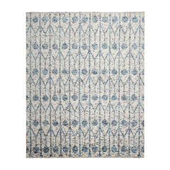 Strahan LoomBloom 8x10 White, Gray Hand Knotted Oushak 100% Wool Modern & Contemporary  Oriental Area Rug Off