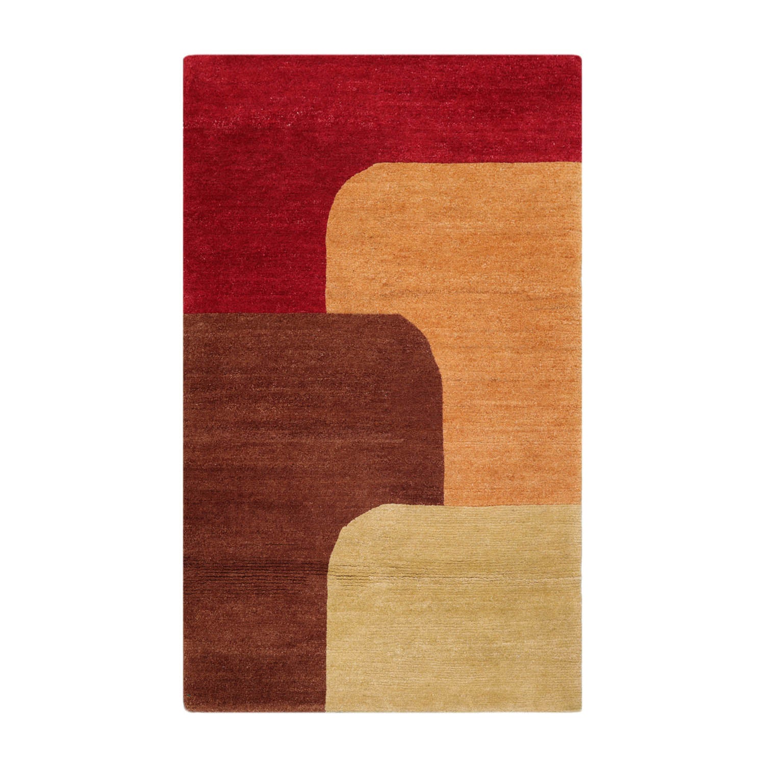 Dibbell 3x5 Michaelian & Kohlberg Hand Knotted Contemporary Abstract Wool Oriental Area Rug Red