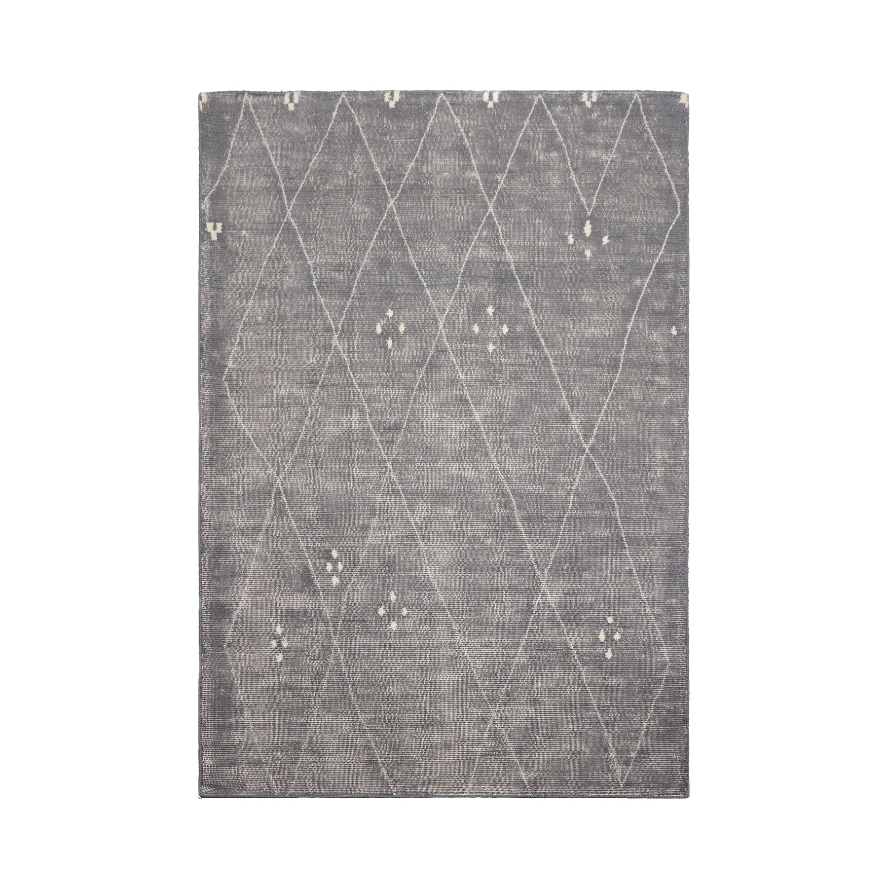 Clemmons LoomBloom 5x8 Contemporary Gray Hand Woven Moroccan Wool Oriental Area Rug