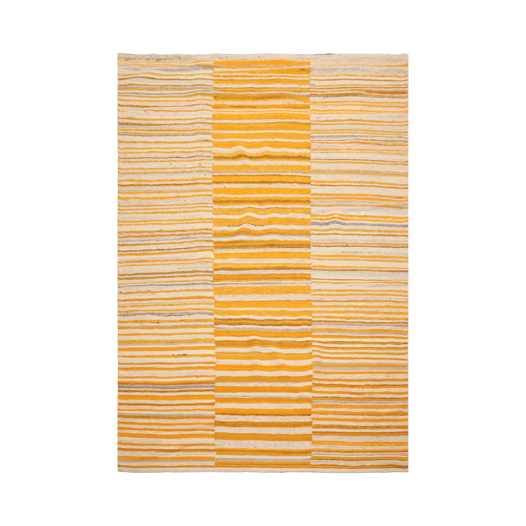 Allbritton LoomBloom 5x8 Beige Contemporary Striped Hand Woven Wool Oriental Area Rug