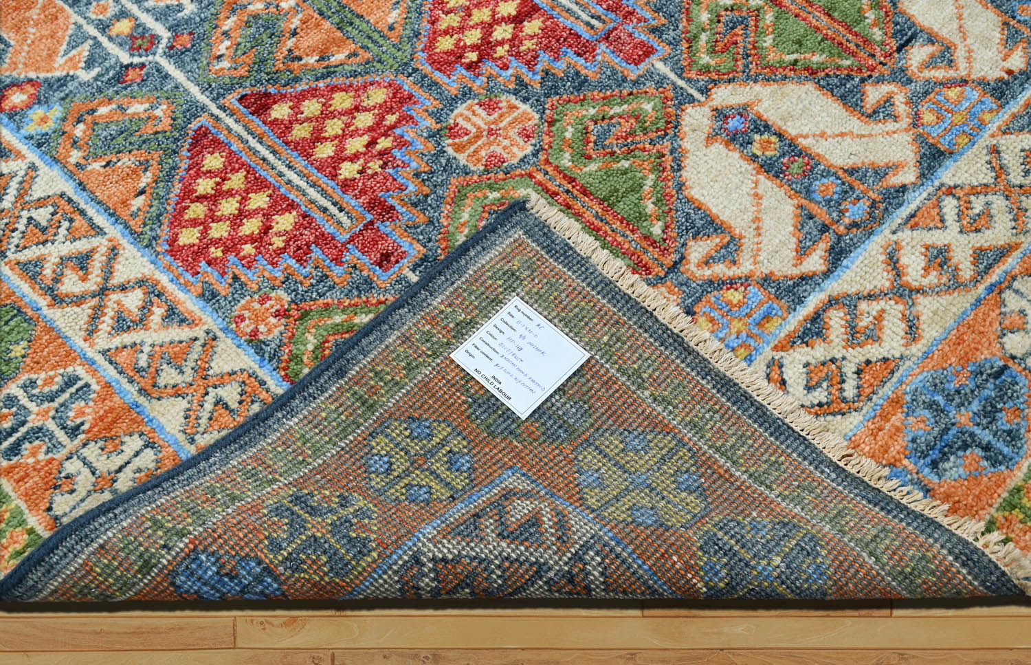 8x10 Green Gold Orange Color Hand Knotted Oushak Arts & Crafts Wool Arts & Crafts/Mission Oriental Rug