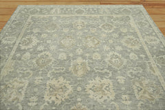 Multi Size Gray Hand Knotted 100% Wool Indo Oushak Traditional Oriental Area Rug