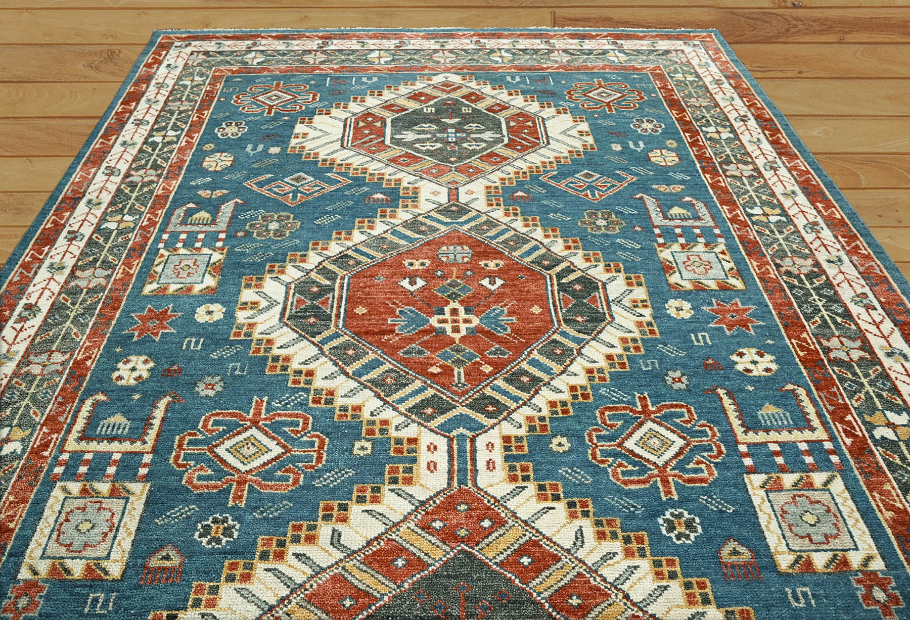10x14 Hand Knotted 100% Wool Oushak Traditional Oriental Area Rug Midnight Blue Color