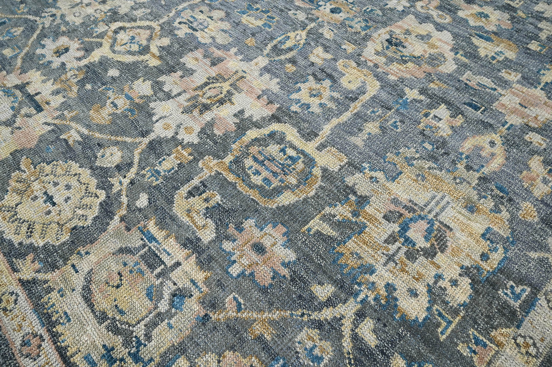 8x10 Hand Knotted 100% Wool Traditional Oriental Area Rug Charcoal Color