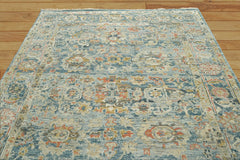 Palco 8x10 Hand Knotted 100% Wool Traditional Oriental Area Rug Light Blue Color