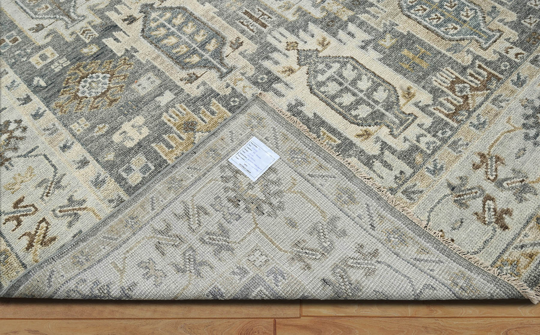 Gaibriel 8x10 Gray LoomBloom Hand Knotted Arts & Crafts Oushak 100% Wool Oriental Area Rug